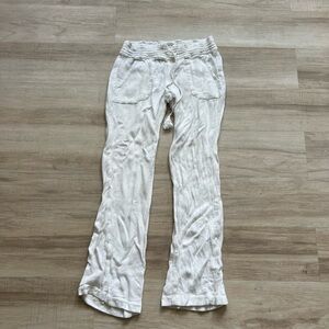 Roxy white drawstring pants